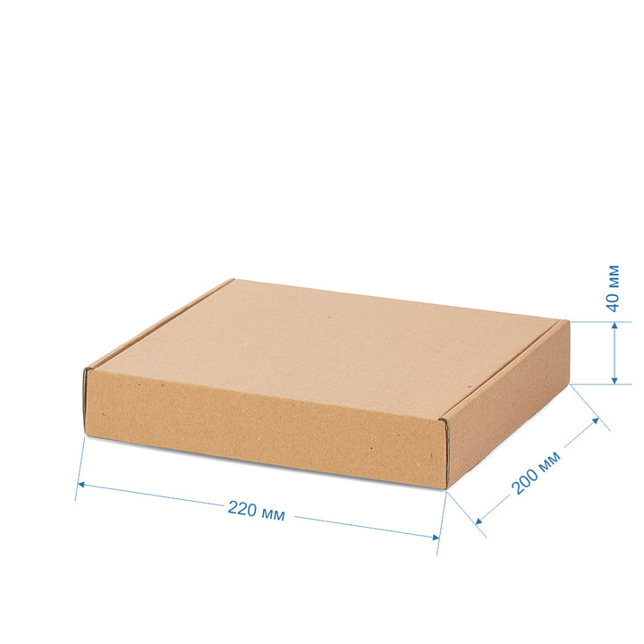 Faltkarton  220 x 200 x 40 mm  braun  einwellig