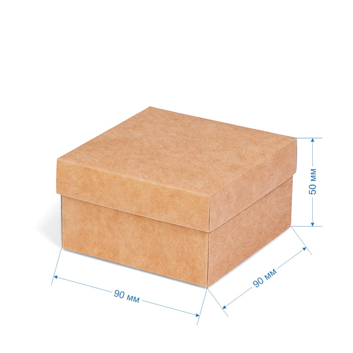 Geschenkverpackung 90 x 90 x 50 braun. Auch in Schwarz oder Weiß erhältlich.